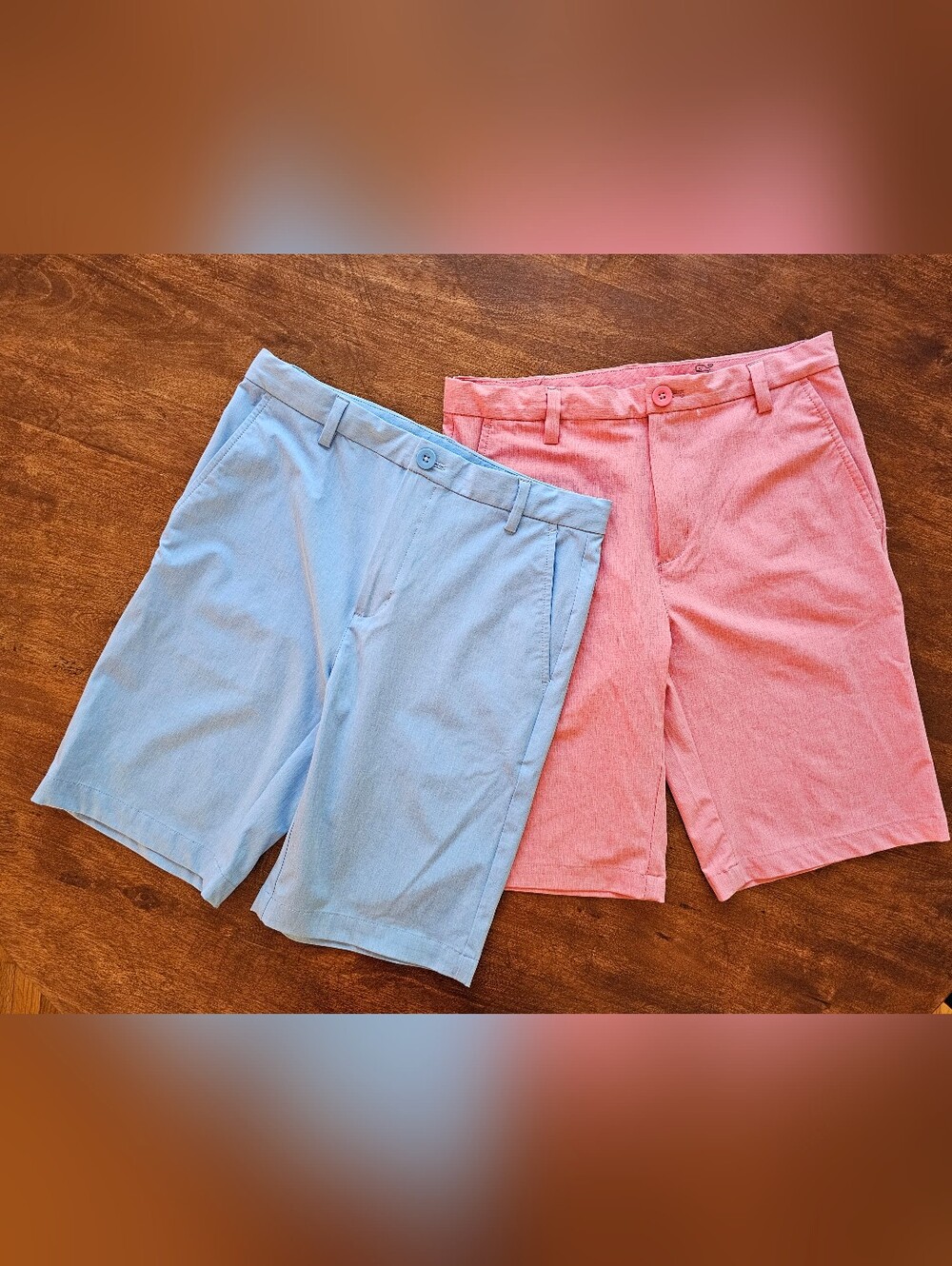 Vineyard Vines Boys Performance Shorts Size 16 Golf Blue Red L